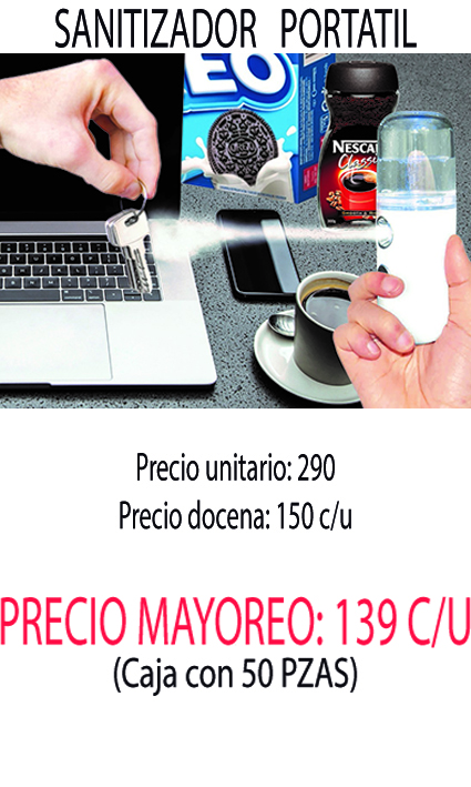 Sanitizador portatil